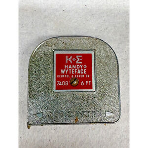 Keuffel & Esser Handy Wyteface Tape Measure 6 ft Model 7408